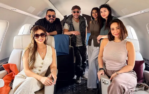 أسرة مسلسل الكينج- الصورة من حساب محمد إمام على إنستغرام