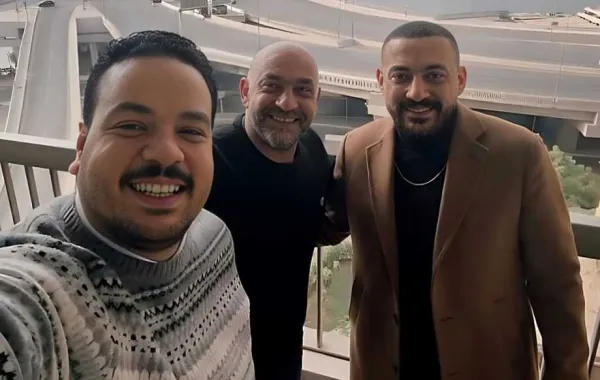 مصطفى غريب ودياب والمخرج إسلام خيري- الصورة من حساب المخرج إسلام خيري بإنستغرام