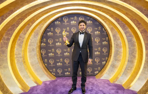 من Joy Awards 2026.. محمد فضل شاكر: الإحساس الصادق هو سر نجاح أغنياتنا