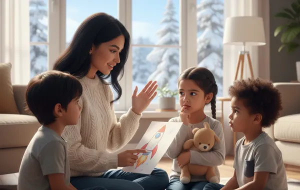 صورة أم تطرح الأسئلة