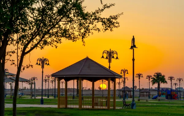 حديقة التابلاين في رفحاء بمنطقة الحدود الشمالية. الصورة من منصة الصور السعودية