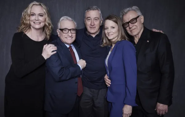سيبيل شيبرد، مارتن سكورسيزي، روبرت دي نيرو، جودي فوستر، وهارفي كيتل -مصدر الصورة: Larry Busacca / GETTY IMAGES NORTH AMERICA / Getty Images via AFP