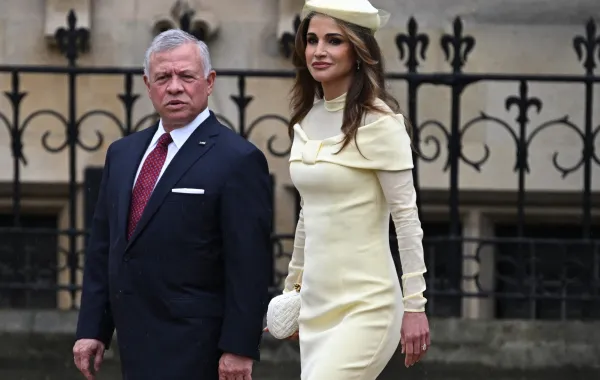 الملك عبد الله  والملكة رانيا - مصدر الصورة Paul ELLIS / AFP