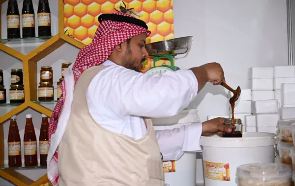معرض عسل جازان 2026. الصورة من الحساب الرسمي لمهرجان جازان على منصة x
