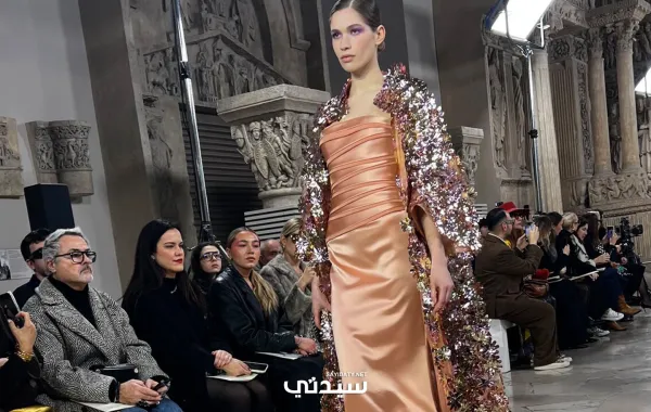 فستان من تصميم جورج شقرا- تصوير خاص سيدتي 