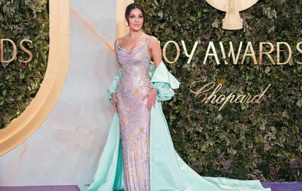 نادين نجيم  في حفل جوي أوردز 2026- الصورة من المكتب الاعلامي لهيئة الترفيه