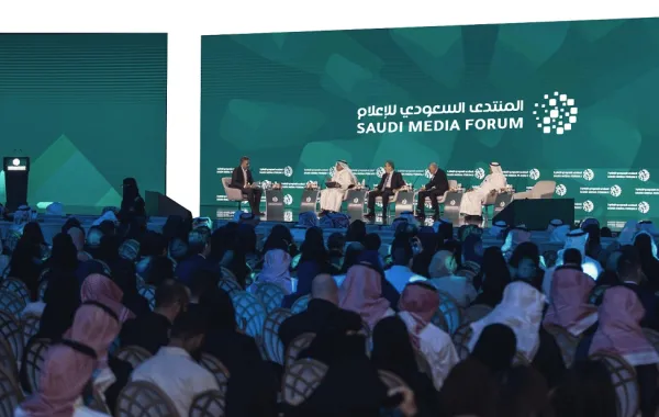 جلسة حوارية من فعاليات المنتدى السعودي للإعلام 2025 - صورة أرشيفية من الموقع الرسمي للمنتدى السعودي للإعلام