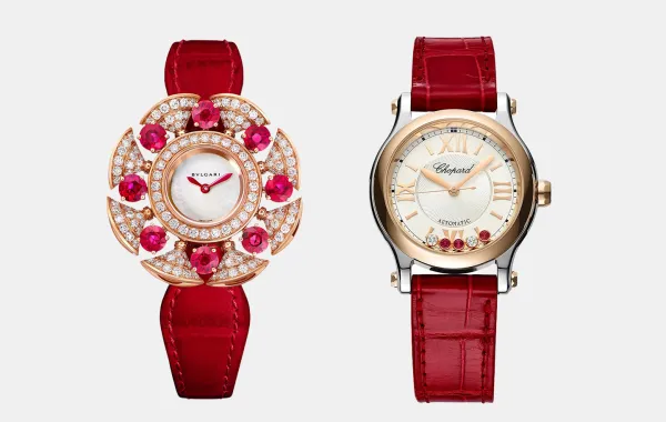 موضة الساعات الحمراء في يوم الحب.. أناقةٌ تنبض بالعاطفة