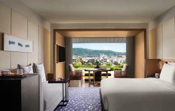 غرفة فخمة في ريتز كارلتون كيوتو