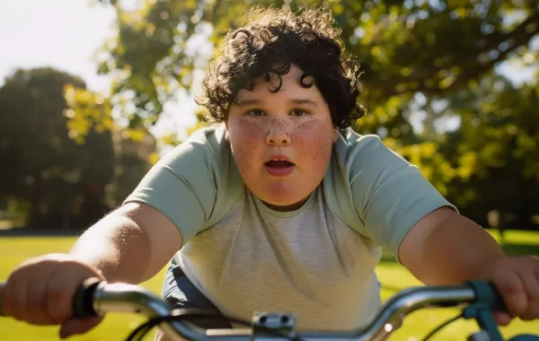 صورة لطفل سمين