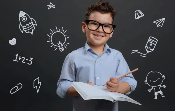 صورة تعبر عن ذكاء الطفل