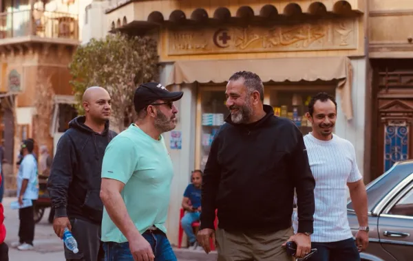 أحمد السقا في لوكيش مسلسل منّاعة - الصورة من حساب هاني عبد الله على فيس بوك