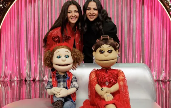 إيمي ودنيا سمير غانم في برنامج أبلة فاهيتا- الصورة من حساب ايمي على إنستغرام