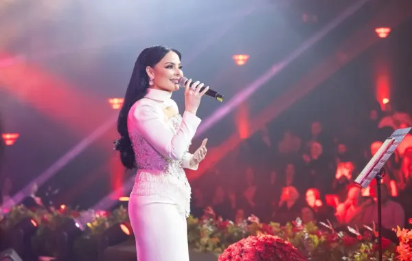 ديانا كرزون من حفل يوم الحب- الصورة من حسابها على إنستغرام