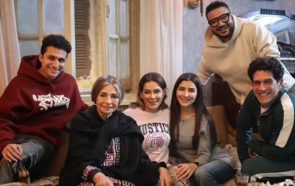 أسرة مسلسل الست موناليزا - الصورة من حساب المؤلف محمد سيد بشير