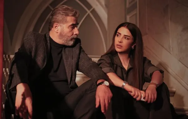 ماغي بوغصن وعمار شلق من كواليس بالحرام- الصورة من صفحة ماغي على إنستغرام