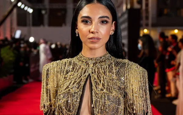 سلمى أبو ضيف خلال مهرجان البحر الأحمر السينمائي(مصدر الصورة: Ammar ABD RABBO / Red Sea Film Festival / AFP)