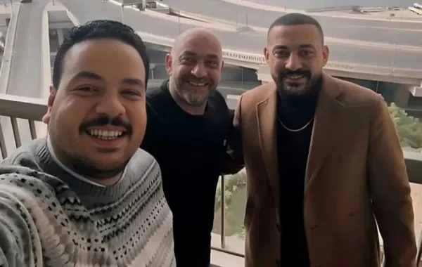 مصطفى غريب ودياب والمخرج إسلام خيري- الصورة من حساب المخرج إسلام خيري بإنستغرام