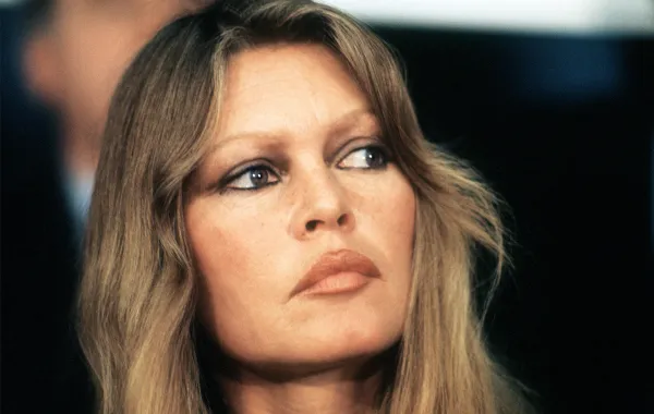 بريجيت باردو خلال مناظرة ضد صيد الفقمات في ستراسبورغ، 23 يناير 1978 (AFP)