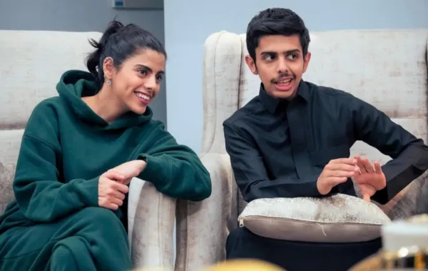 محمد الحربي وطرفة الشريف- الصورة من حسابه على الانستغرام