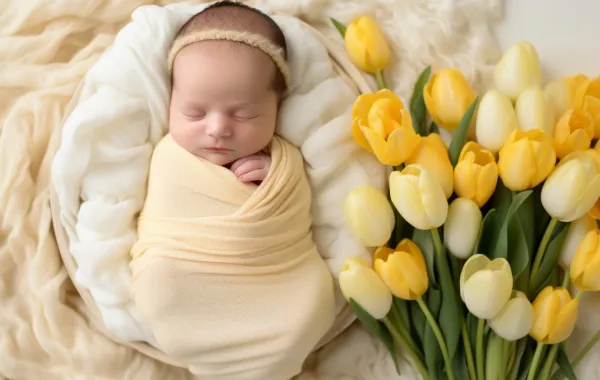 صورة لمولود نائم