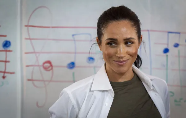 ميغان ماركل خلال زيارتها للأردن. مصدر الصورة: Aaron Chown/PA Images via Getty Images