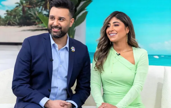 شجون الهاجري وفهد العليوة- الصورة من حساب فهد على الانستغرام