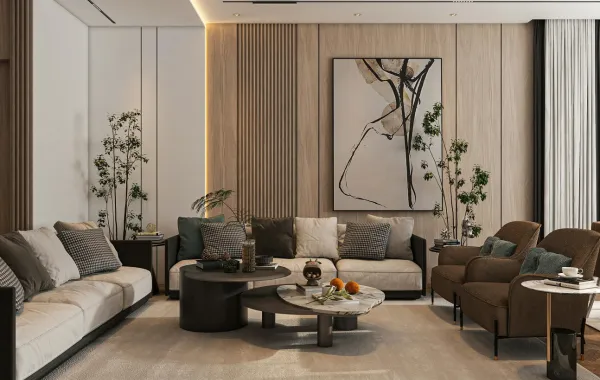 أسلوب الفخامة الهادئة في مجلس الرجال