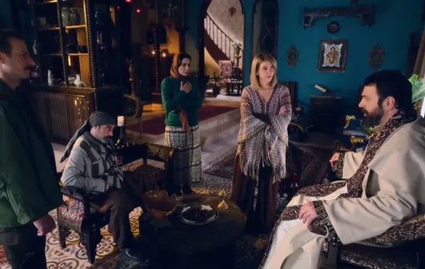 مسلسل مولانا- الصورة من شاشة عرض المسلسل