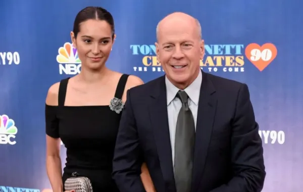 بروس ويليس وإيما هيمينغ (Emma Heming and Bruce Willis). مصدر الصورة: Matthew Eisman/Getty Images/AFP