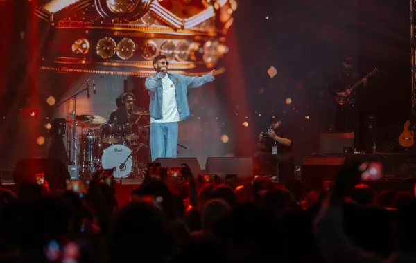 حفل أحمد سعد في أبو ظبي. الصورة من المكتب الاعلامي للشركة المنظمة