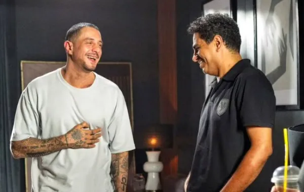 أحمد الفيشاوي ومحمد صلاح العزب من كواليس سفاح التجمع  - الصورة من حساب الفيشاوي على انستقرام