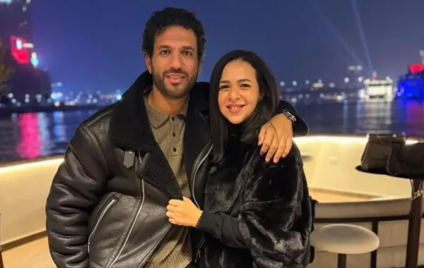 حسن الرداد برفقة زوجته إيمي سمير غانم- الصورة من حسابها على إنستغرام