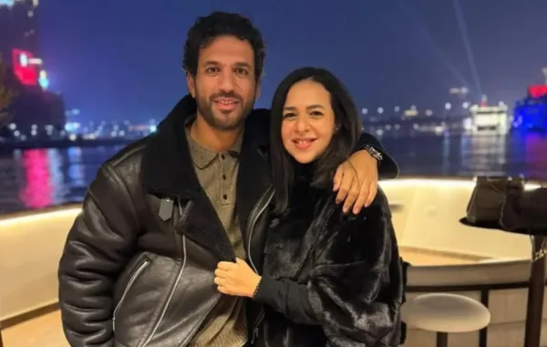 حسن الرداد برفقة زوجته إيمي سمير غانم- الصورة من حسابها على إنستغرام