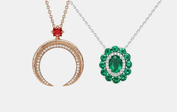 دليل شامل لتنسيق سلاسل عقود الألماس مع العبايات في رمضان