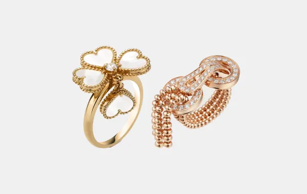 خواتم بحليّ وسلاسل متدلية لإطلالة استثنائية