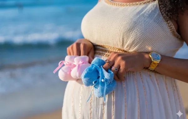 صورة حامل بتوأم