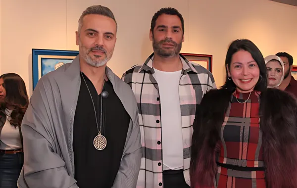 لقاء الخميسي وزوجها محمد عبد المنصف- الصورة من حساب أحمد فريد على إنستغرام