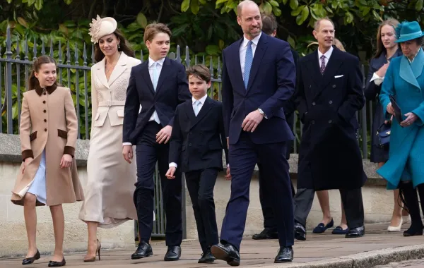 العائلة المالكة البريطانية تحتفل بيوم الفصح 2026. مصدر الصورة: Alberto Pezzali / POOL / AFP