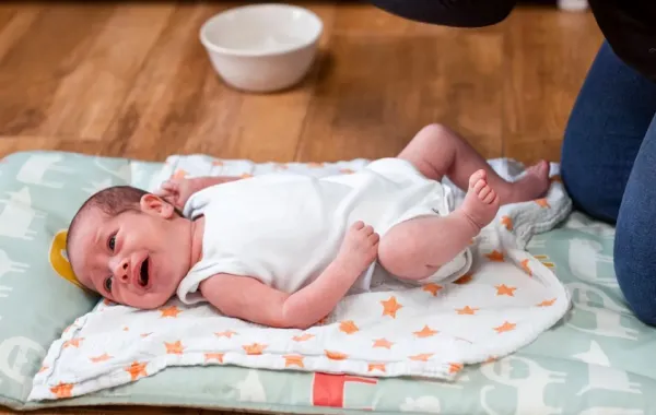 صورة لمولود يبكي