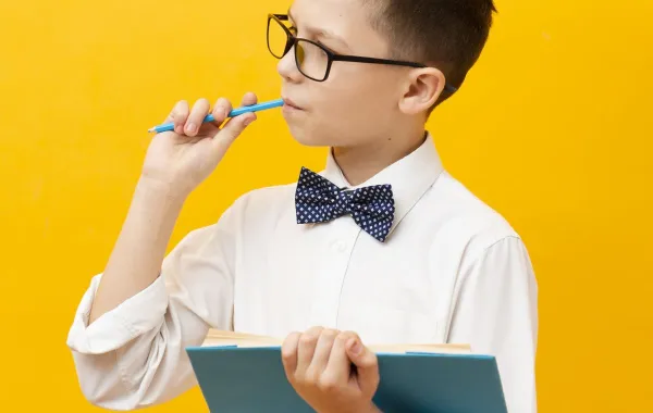 صورة تعبر عن طفل ذكي