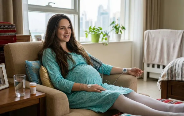 صورة حامل مصابة بمرض القلب