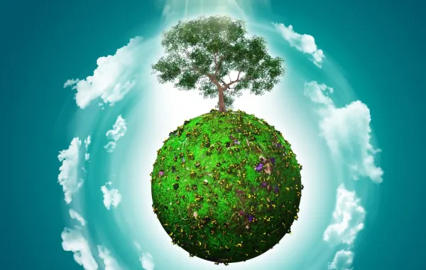 بوستر الاحتفال باليوم الدولي لأمنا الأرض   