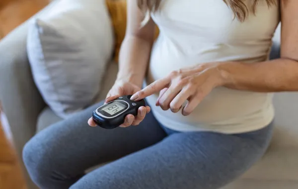 صورة لحامل تقيس السكر