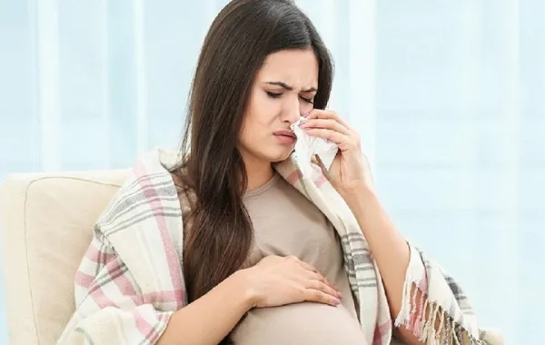 صورة لحامل تعاني من نزيف الأنف