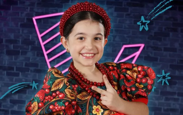 المتسابقة إيميليا جبر - الصورة من صفحة برنامج the voice kids ugn tdsf على فيسبوك