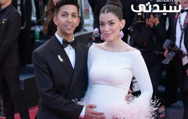 ليلى أحمد زاهر وهشام جمال من افتتاح مهرجان كان السينمائي 2026. الصورة خاصة بسيدتي من تصوير جيمي أبو نكد