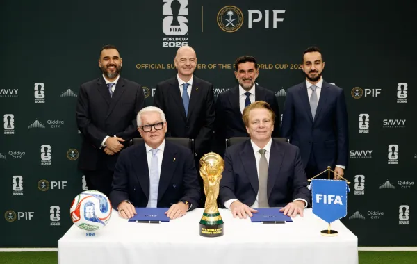 صندوق الاستثمارات العامة السعودي داعماً راسمياً لمونديال 2026- الصورة من حساب صندوق الاستثمارات العامة على منصة إكس 