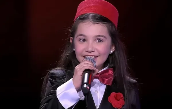 إيمليا من برنامج ذا فويس كيدز- الصورة من شاشة عرض البرنامج