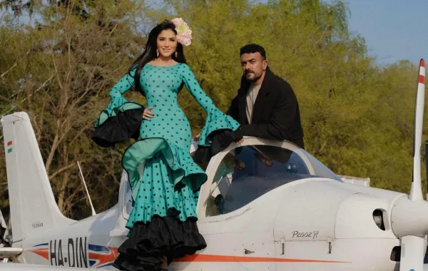 أحمد العوضي ومي عمر من كواليس شمشون ودليلة
